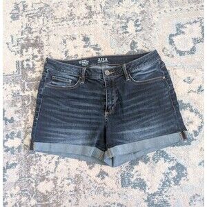 A.N.A A New Approach Womens Size 10 Rolled Hem 3.5" Inseam Denim Shorts Mid Rise